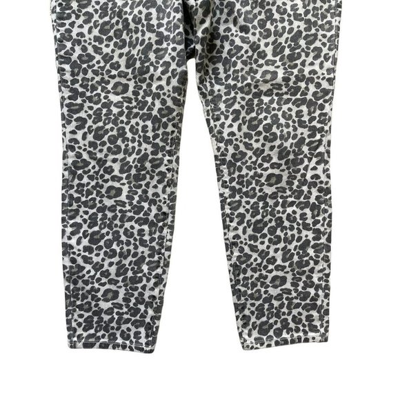 LOFT Curvy Skinny Jeans Pants Leopard Print 6 32/14 - Picture 7 of 8